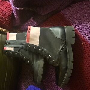 Dkny Big Girls Stassi Knit Moto Boots 3